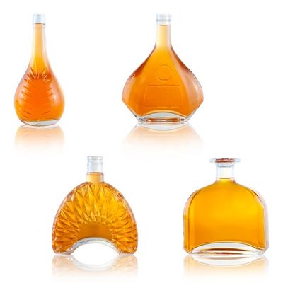 Champagne 1L glazen flessen met Decal Screen Printing en Cork Sealing Opties