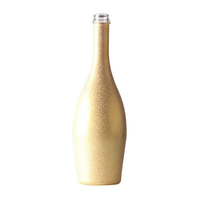 Duidelijke of op maat gemaakte 750 ml tactuele champagnefles 75 cl lege schilderglasfles