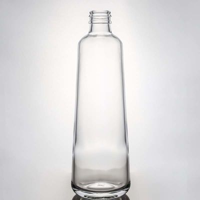 Op maat gemaakte Super Flint Ronde Doorzichtige Glasfles voor Gin Rum Vodka Whisky 580ml 1000ml
