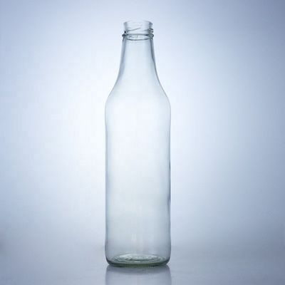 Duidelijke Whisky Vodka Glasfles Uniek 650 ml Speciaal gevormd met schroeftop afwerking