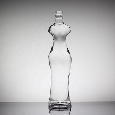 Schoonheid vrouwelijke glazen fles in aangepaste vorm voor wijnliefhebbers en kenners