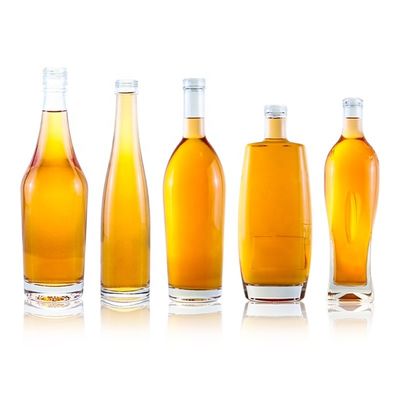 750 ml Brandy of Whisky glasfles Verpakking met uniek ontwerp en zuur etch oppervlak
