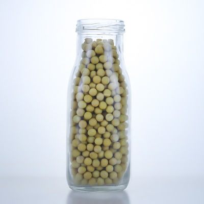 Glaskraag Stopper Cap 250ml 330ml lege ronde fles voor sap thee koffie drank