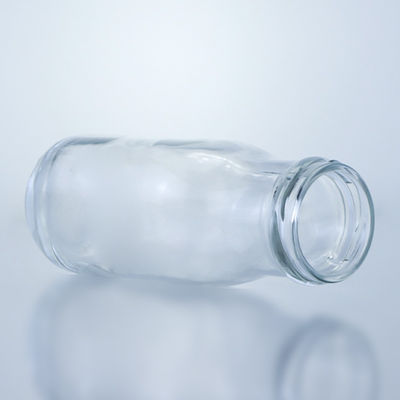 Glaskraag Stopper Cap 250ml 330ml lege ronde fles voor sap thee koffie drank