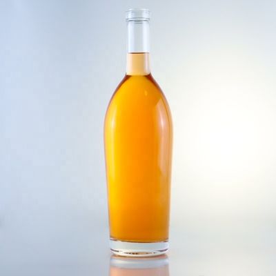 750 ml Brandy of Whisky glasfles Verpakking met uniek ontwerp en zuur etch oppervlak