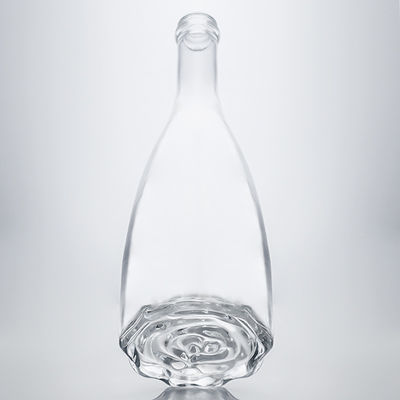 Glasork verzegelde Super Flint Spear Spirits fles voor Whisky Vodka Tequila Gin Rum