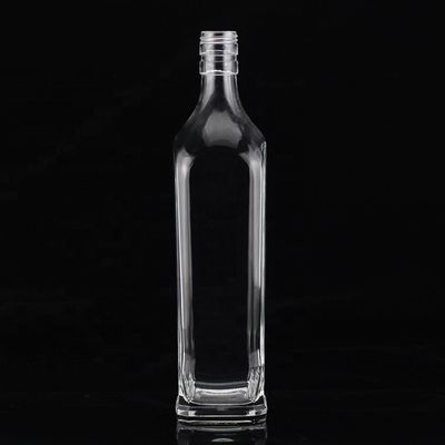 500 ml vierkante glazen fles extra maagdelijke olijfolie met aangepaste oppervlaktebehandeling