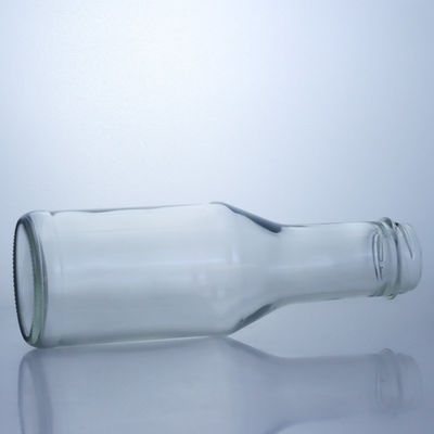 Duidelijke flint glasfles voor melk sap salade chili saus ketchup 300 ml 500 ml 700 ml