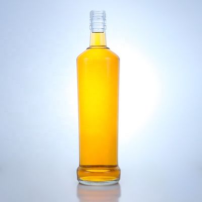 Custom Design 750 ml whisky glasfles met materiaal en heldere of aangepaste kleur