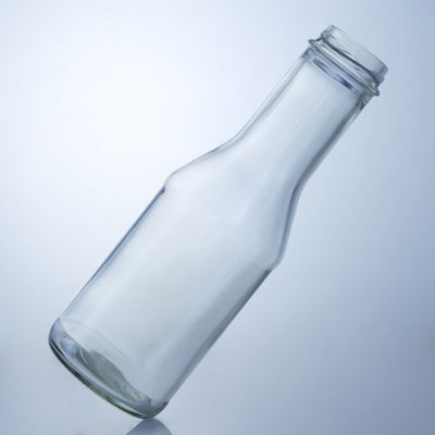 Duidelijke flint glasfles voor melk sap salade chili saus ketchup 300 ml 500 ml 700 ml