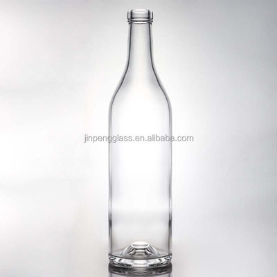 Glasbasismateriaal 12 oz High Flint Beverage Water Beer Glasfles Met Aluminium Cap