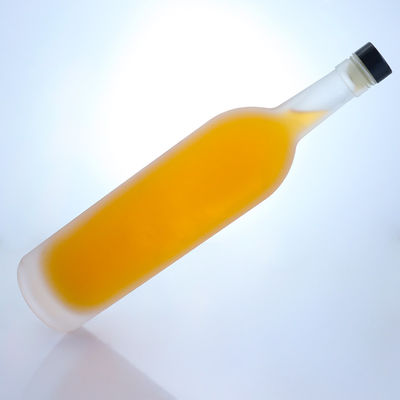 Glasbasismateriaal 12 oz High Flint Beverage Water Beer Glasfles Met Aluminium Cap