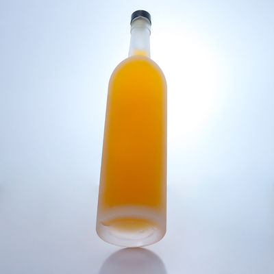 Glasbasismateriaal 12 oz High Flint Beverage Water Beer Glasfles Met Aluminium Cap