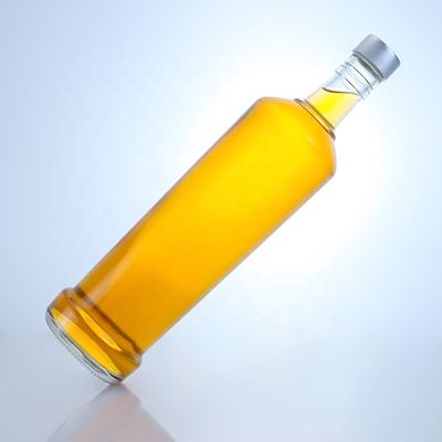 Custom Design 750 ml whisky glasfles met materiaal en heldere of aangepaste kleur