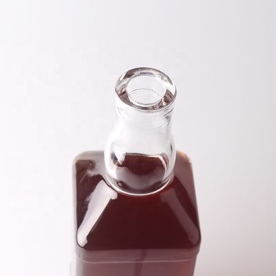 Kettingmateriaal Glas 500 ml 700 ml geïmprimeerde doorzichtige fles voor Whisky Rum Gin Brandy