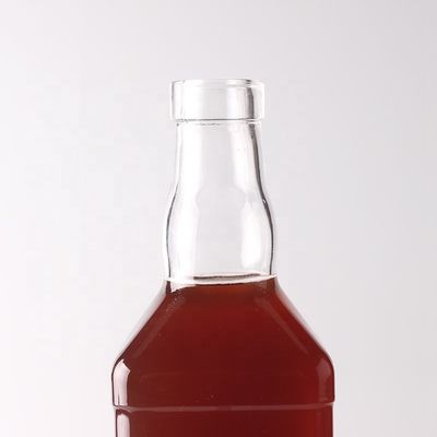 Kettingmateriaal Glas 500 ml 700 ml geïmprimeerde doorzichtige fles voor Whisky Rum Gin Brandy