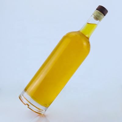 Duidelijke of op maat gemaakte glazen fles Uniek 700 ml 750 ml voor Whiskey Tequila Brandy Rum Gin