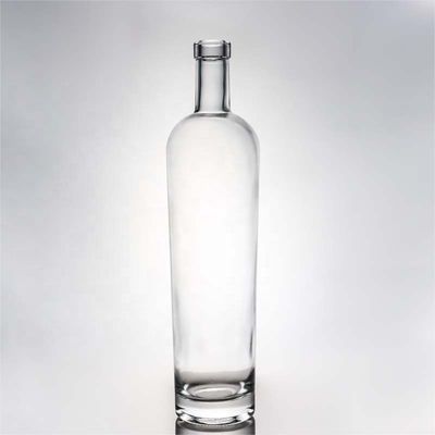 Duidelijke of aangepaste kurkkap 700 ml 750 ml ronde glazen fles voor in Yuncheng Valiant