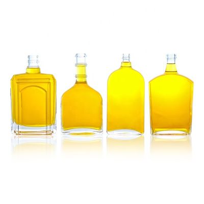 Op maat gemaakte 375 ml 500 ml 700 ml 750 ml Super Flint Glasfles voor Gin Vodka Tequila Rum