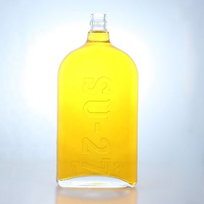 Op maat gemaakte 375 ml 500 ml 700 ml 750 ml Super Flint Glasfles voor Gin Vodka Tequila Rum