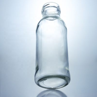 Doorzichtige glazen drankfles Populair 100ml260ml 500ml 1000ml Ronde fles met schroefdeksel