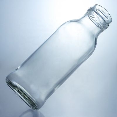 Doorzichtige glazen drankfles Populair 100ml260ml 500ml 1000ml Ronde fles met schroefdeksel