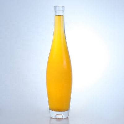 Aanvaardbaar klantlogo Luxe glazen fles voor wodka Whiskey Tequila Gin Brandy
