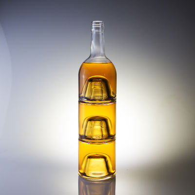 Glas lichaam nieuwste model Mini Liquor Whisky fles met Aluminium Cap 50ml 100ml 200ml