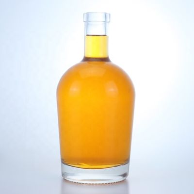 Aviabele heldere ovale fles wijnfles 500 ml 700 ml 750 ml met kurken voor dranken