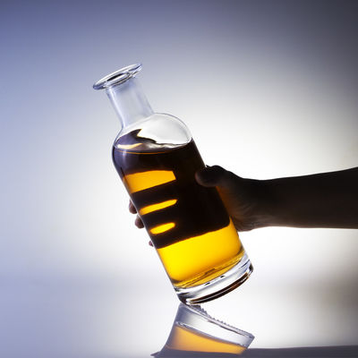 Glad doorzichtig glas lege fles 1 liter wodka flessen aanpasbaar en duurzaam