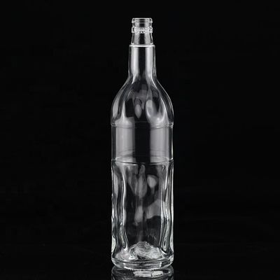 Gravureerde oppervlakte 750 ml glazen fles voor industriële en glazen kraag in Mexico Tequila
