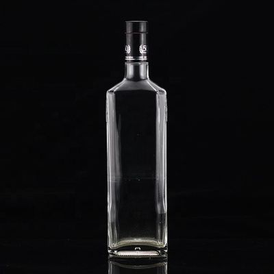 Gravureerde oppervlakte 750 ml glazen fles voor industriële en glazen kraag in Mexico Tequila
