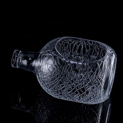 Glas Ronde Gesneden 700 ml 750 ml Vodka Glasfles Wijnfles Met Cork Versiegeling Type