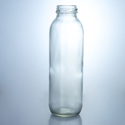 Kraag materiaal Glas 350 ml Ronde glasfles met uniek logo