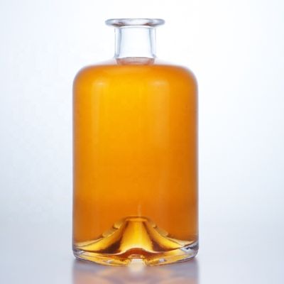 Glas Custom Luxury Super Flint 500ml 700ml 750ml Rum Vodka Whiskey Gin Mason pot met glazen kurk