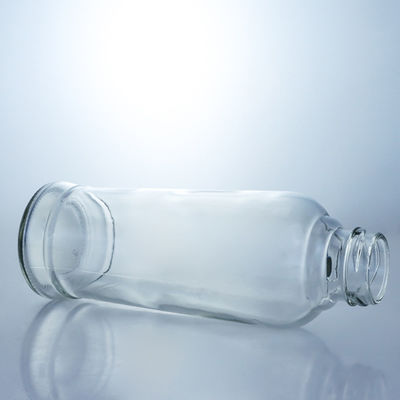 Tea cylindrical 420 ml glas drank flessen met kurk dop en cilindrische vorm