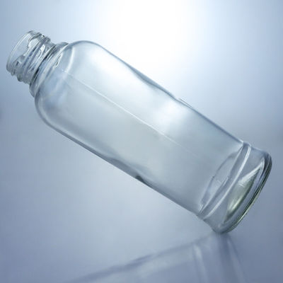 Tea cylindrical 420 ml glas drank flessen met kurk dop en cilindrische vorm