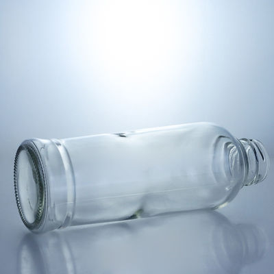 Tea cylindrical 420 ml glas drank flessen met kurk dop en cilindrische vorm