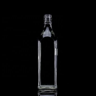 Glas Whisky fles Vierkante 700 ml Dikke bodem 750 ml 500 ml Tequila flessen voor gedistilleerde dranken
