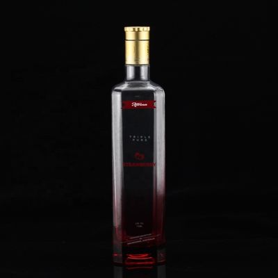 Glas Whisky fles Vierkante 700 ml Dikke bodem 750 ml 500 ml Tequila flessen voor gedistilleerde dranken