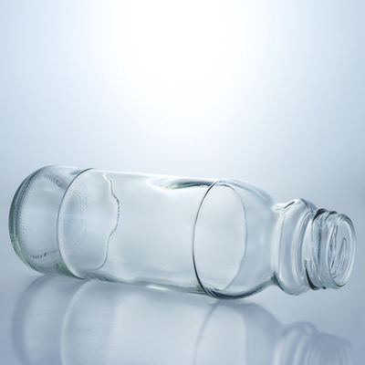 Gepersonaliseerd Logo Duidelijke melkfles 320 ml 500 ml Glas sap koffiefles met schroefdeksel