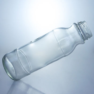 Gepersonaliseerd Logo Duidelijke melkfles 320 ml 500 ml Glas sap koffiefles met schroefdeksel