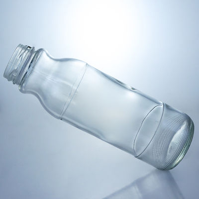 Gepersonaliseerd Logo Duidelijke melkfles 320 ml 500 ml Glas sap koffiefles met schroefdeksel