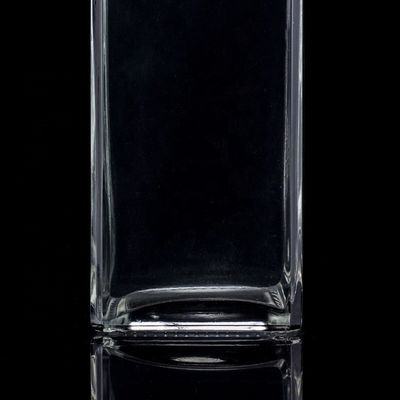 Schermdruk 1000 ml heldere glazen fles voor wodka vierkant met schroefdeksel