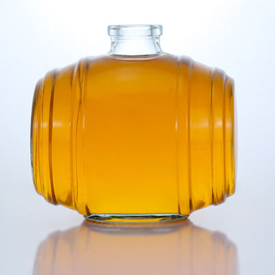 Uniek ontwerp Custom 500 ml 700 ml Super Flint glasfles voor Rum Whiskey Vodka Brandy