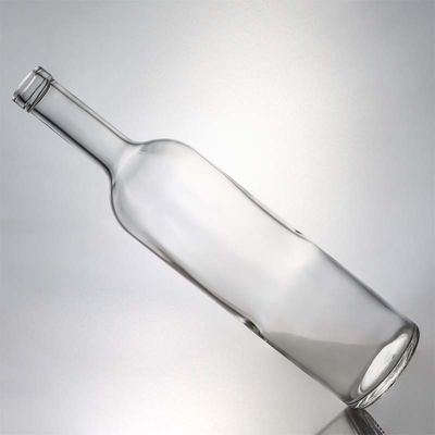 750 ml heldere glasfles met lange hals voor whisky, champagne, brandy en industriële dranken