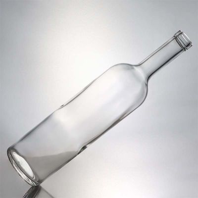 750 ml heldere glasfles met lange hals voor whisky, champagne, brandy en industriële dranken