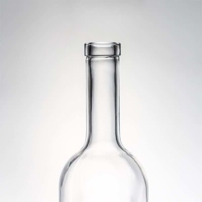 750 ml heldere glasfles met lange hals voor whisky, champagne, brandy en industriële dranken