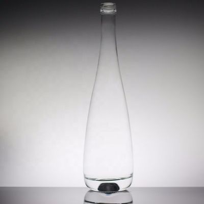 Doorzichtige ronde 700 ml 350 ml speciaal gemaakt glasfles voor mineraalwater voor industriële dranken