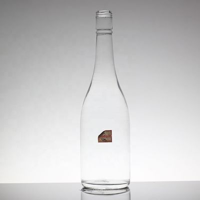 Doorzichtige ronde 700 ml 350 ml speciaal gemaakt glasfles voor mineraalwater voor industriële dranken